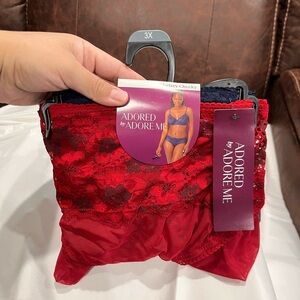 🤩Adore Me Red Lace Cheeky Panty